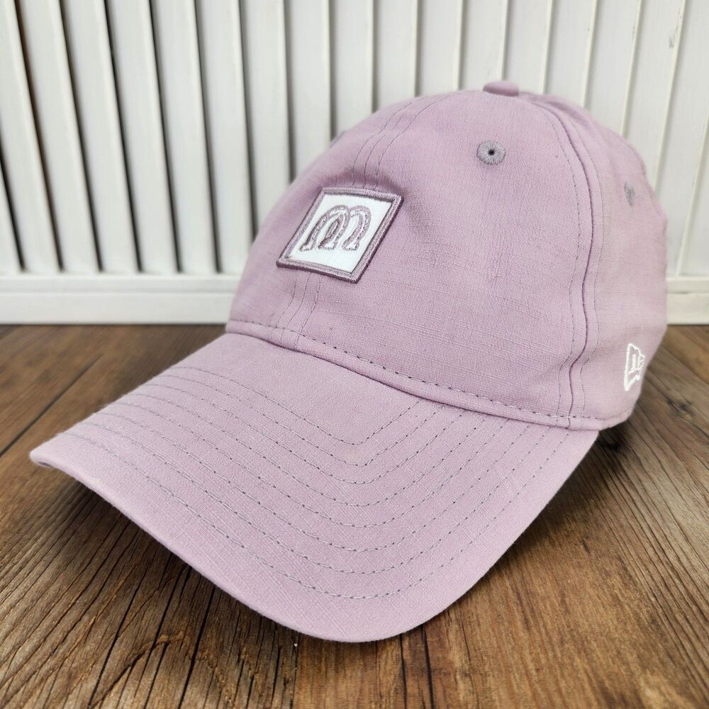 Billings Mustangs New Era 9twenty 920 Strapback Hat Cap Pink Logo Patch Baseball